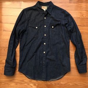 SOLD Ralph Lauren RRL Indigo Denim Shirt M
